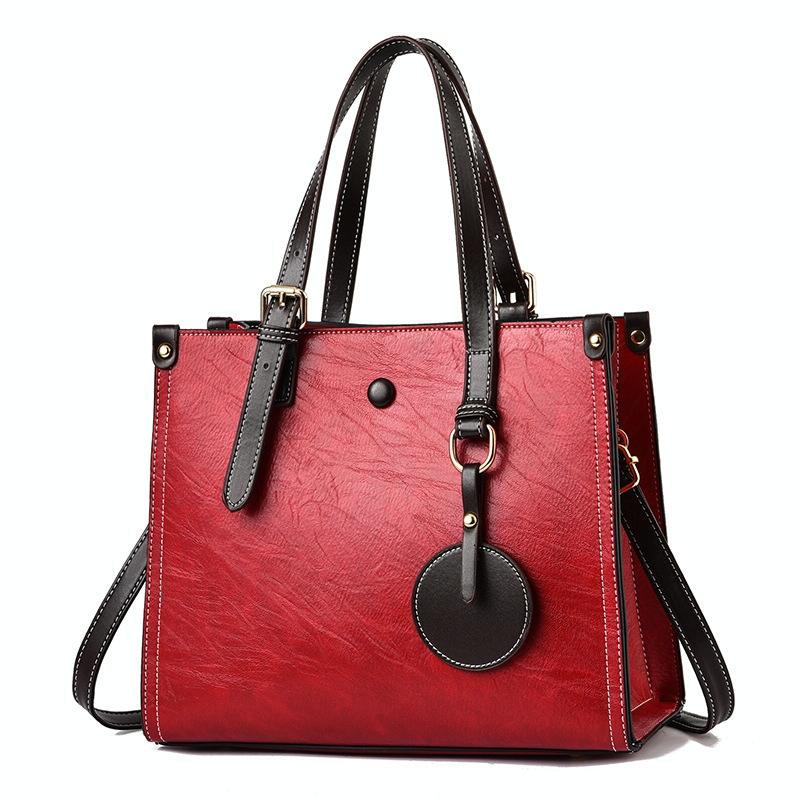 Vintage Multifunctional Handbag for Women - Black