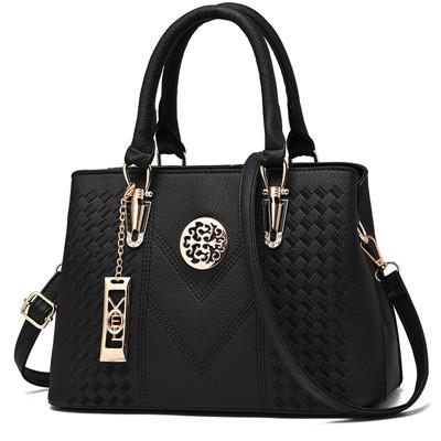 Women Leather Messenger Handbag - Stylish and Functional - Purple